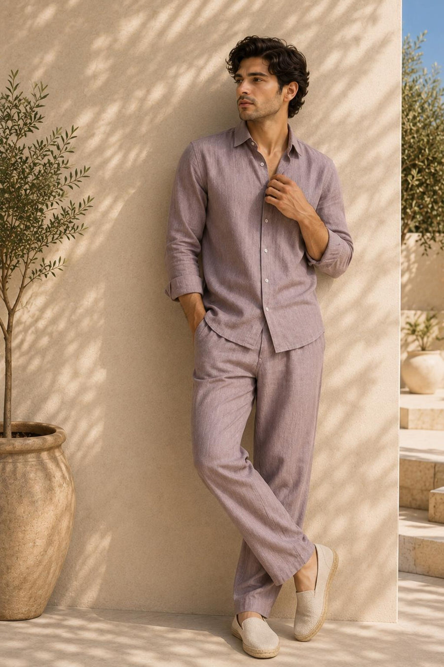 Men's Linen Co-Ord Set