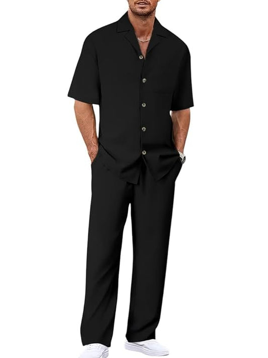 Men’s Pure Textured Check Co-Ord Set