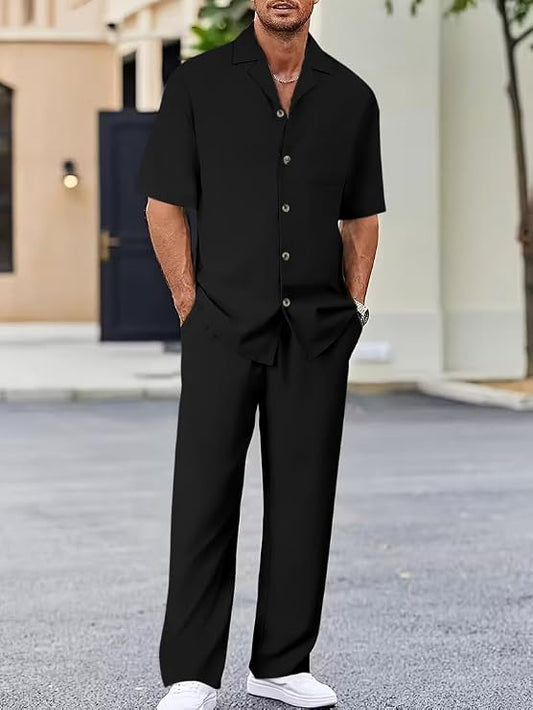 Men’s Pure Textured Check Co-Ord Set