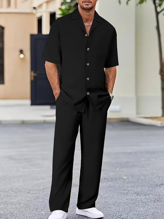 Men’s Pure Textured Check Co-Ord Set